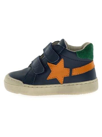 Naturino Leder-Sneaker "Singery" in Dunkelblau