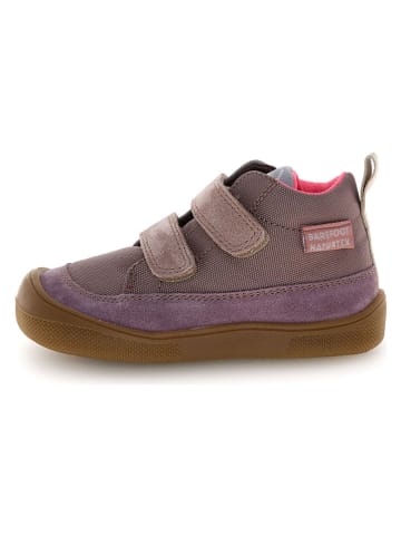 Naturino Skórzane sneakersy barefoot "Nupty 2" w kolorze fioletowym