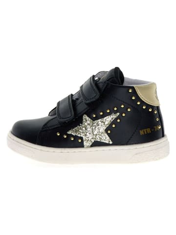 Naturino Leder-Sneaker "Pinn" in Schwarz