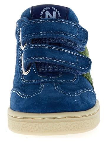 Naturino Skórzane sneakersy "Marves" w kolorze niebieskim