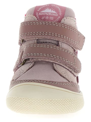 Naturino Barfuß-Leder-Sneakers "Yoggi" in Lila/ Rosa