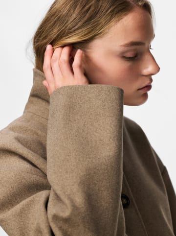 Pieces Übergangsjacke "Aya" in Hellbraun