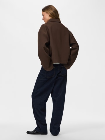 Pieces Übergangsjacke "Aya" in Dunkelbraun