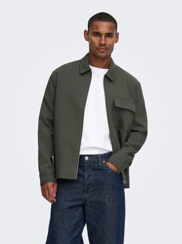ONLY & SONS Kurtka koszulowa w kolorze khaki