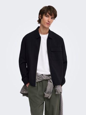 ONLY & SONS Hemdjacke in Schwarz