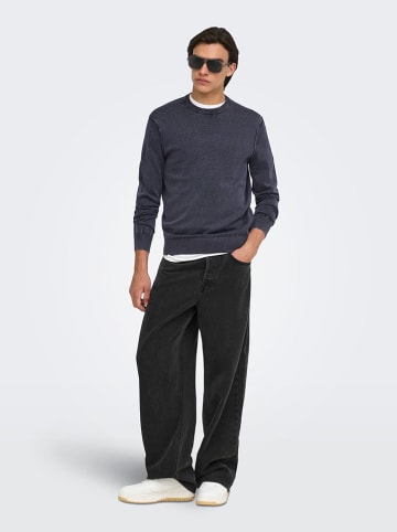 ONLY & SONS Sweter w kolorze granatowym