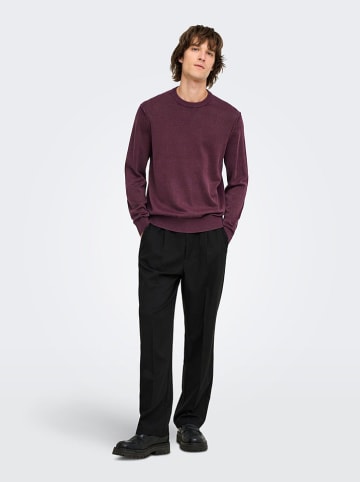 ONLY & SONS Sweter w kolorze fioletowym
