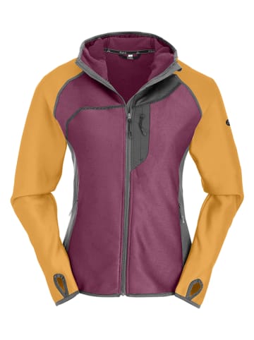Maul Sport Fleecejacke "Chiemgau II" in Lila/ Gelb