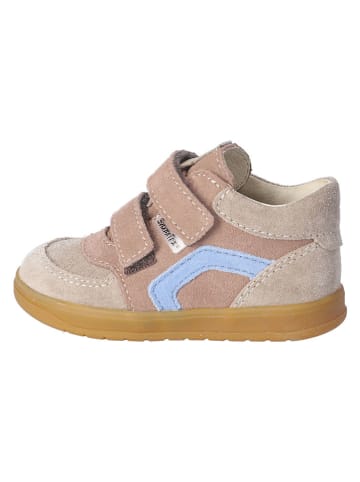 PEPINO Leder-Sneakers in Hellbraun/ Hellblau