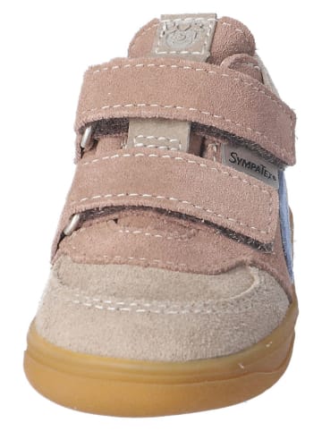 PEPINO Leder-Sneakers in Hellbraun/ Hellblau