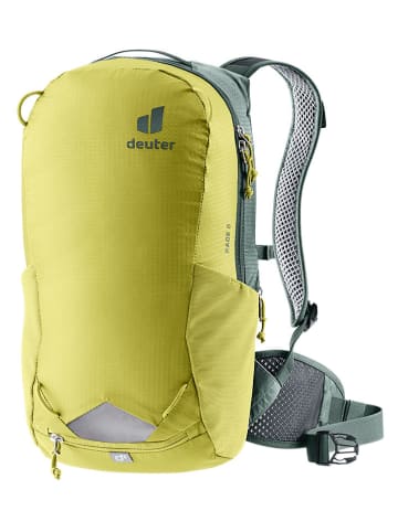 Deuter Plecak turystyczny "Race 8" w kolorze zielonym - 22 x 43 x 14 cm