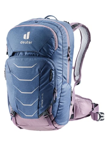 Deuter Plecak turystyczny "Attack 14" w kolorze granatowym - 26 x 48 x 18 cm