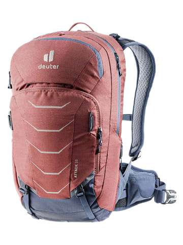 Deuter Plecak turystyczny "Attack 16" w kolorze czerwonym - 26 x 50 x 16 cm
