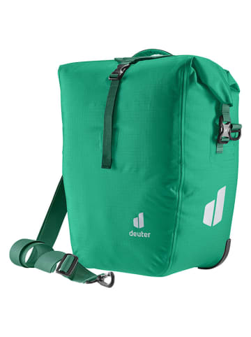 Deuter Torba rowerowa "Weybridge 25+5" w kolorze zielonym - 34 x 43 x 22 cm