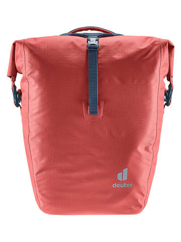 Deuter Torba rowerowa "Weybridge 25+5" w kolorze czerwonym - 34 x 43 x 22 cm