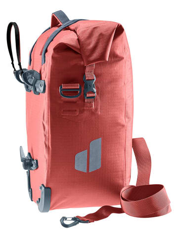 Deuter Torba rowerowa "Weybridge 25+5" w kolorze czerwonym - 34 x 43 x 22 cm