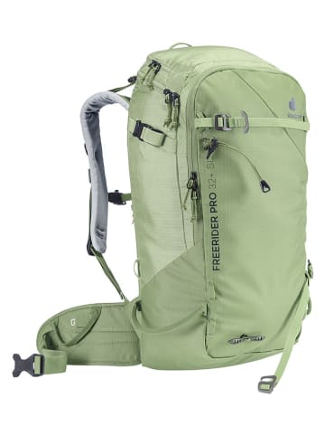 Deuter Skirucksack "Freerider Pro 32+" in Grün - (B)35 x (H)56 x (T)18 cm
