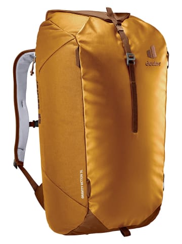 Deuter Plecak "Gravity Motion" w kolorze żółtym do wspinaczki - 35 x 58 x 24 cm