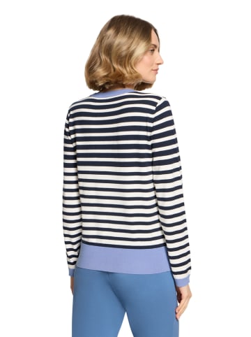 Betty Barclay Pullover in Weiß/ Dunkelblau