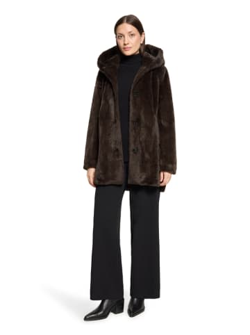 Betty Barclay Kunsfellmantel bruin