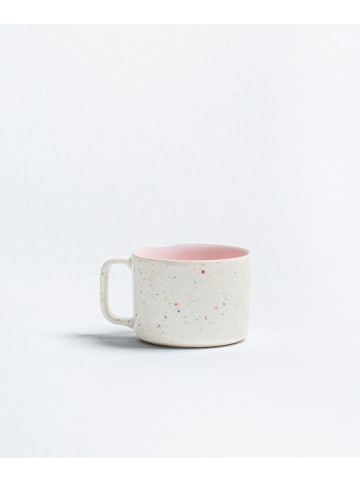 Egg Back Home Jumbotasse ''Breeze Party Out'' in Weiß/ Rosa - 450 ml