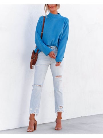 Milan Kiss Pullover in Blau