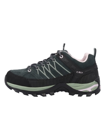 CMP Skórzane buty trekkingowe "Rigel Low" w kolorze zielonym