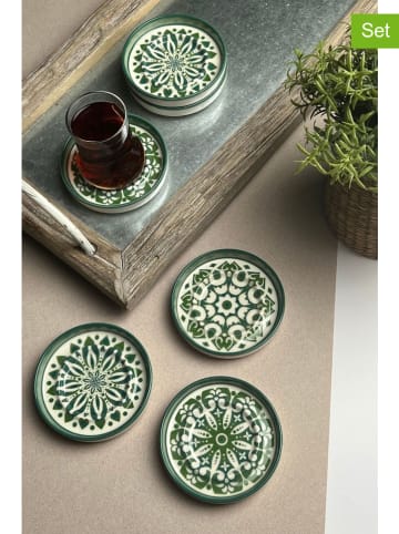 Hermia 6-delige set: schotels groen - Ø 10 cm