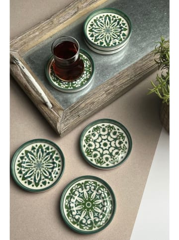 Hermia 6-delige set: schotels groen - Ø 10 cm