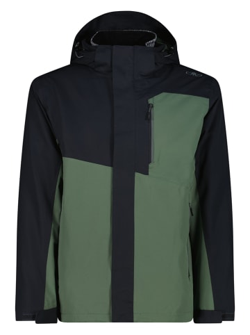 cmp Funktionsjacke in Schwarz/ Grün