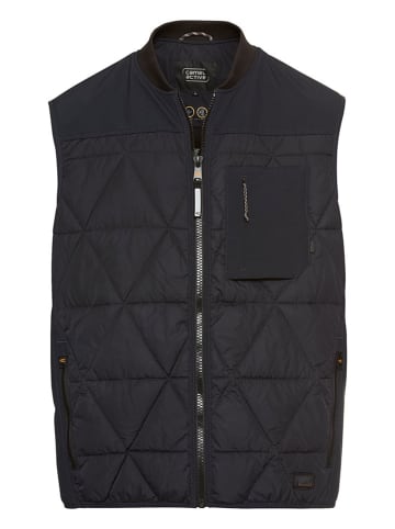 Camel Active Doorgestikte bodywarmer donkerblauw