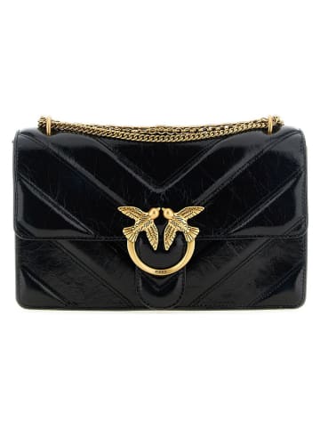 Pinko Leren schoudertas zwart - (B)21 x (H)13 x (D)7 cm