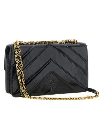 Pinko Leren schoudertas zwart - (B)21 x (H)13 x (D)7 cm