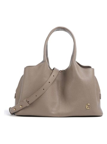 COCCINELLE Leren handtas taupe - (B)32 x (H)20 x (D)14 cm