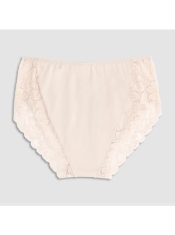 Figi high waist (4 pary) w kolorze kremowym