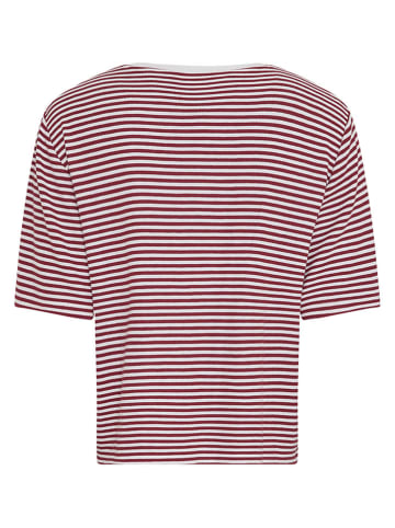 MOSS COPENHAGEN Shirt bordeaux/wit