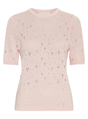 MOSS COPENHAGEN Sweter w kolorze jasnoróżowym