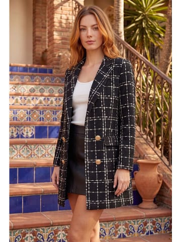 SOULSHAE Blazer in Schwarz/ Weiß