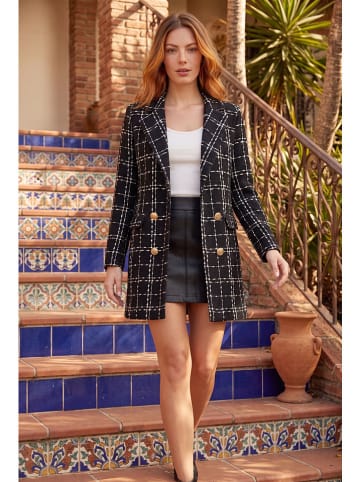 SOULSHAE Blazer in Schwarz/ Weiß