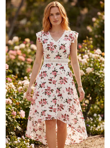 Kleid in Weiß/ Rosa