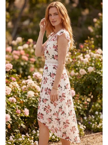 Kleid in Weiß/ Rosa