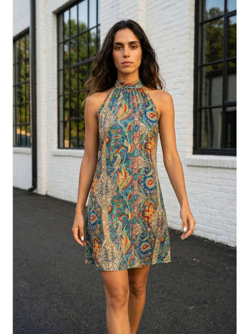 SOULSHAE Kleid in Blau/ Bunt