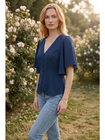 SOULSHAE Bluse in Dunkelblau