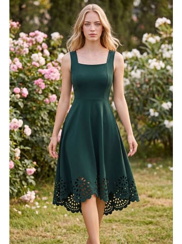 SOULSHAE Kleid in Dunkelgrün