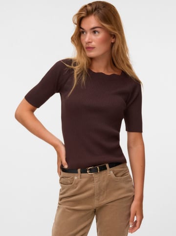 Vero Moda Gebreid shirt bruin