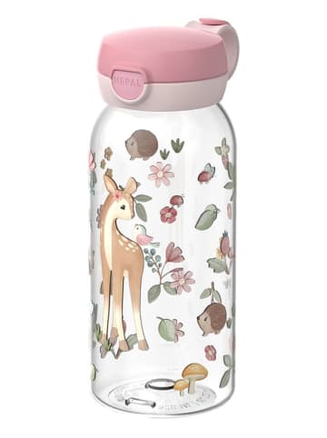 Mepal Bidon "Campus - Fairy Garden" w kolorze jasnoróżowym - 600 ml