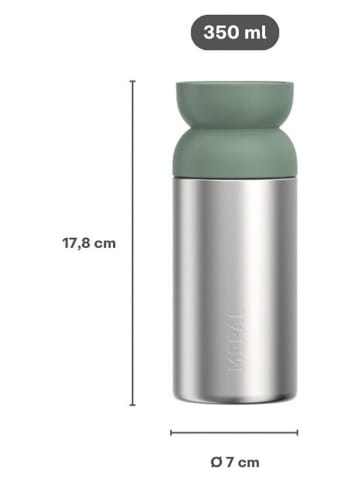 Mepal Kubek termiczny "Ellipse" w kolorze zielonym - 350 ml