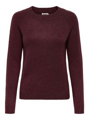 ONLY Sweter w kolorze bordowym
