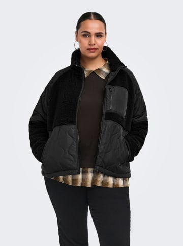 ONLY Carmakoma Fleece vest zwart