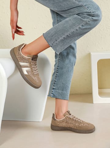 Sixth Sens Sneakersy w kolorze khaki